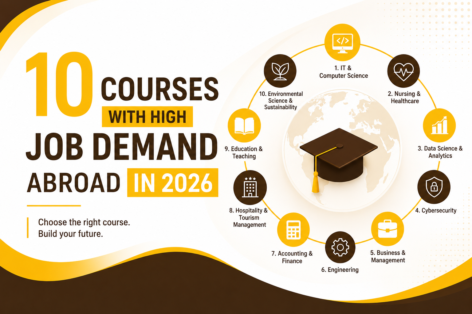 Top 10 High-Demand Courses to Study Abroad in 2026 for Better Career Opportunities