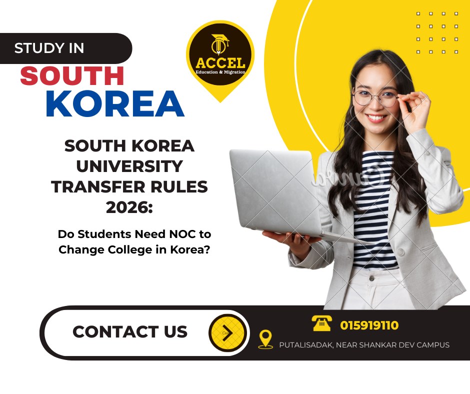South Korea University Transfer Rules 2026: Do Students Need NOC to Change College in Korea? Complete Guide for Nepali Students